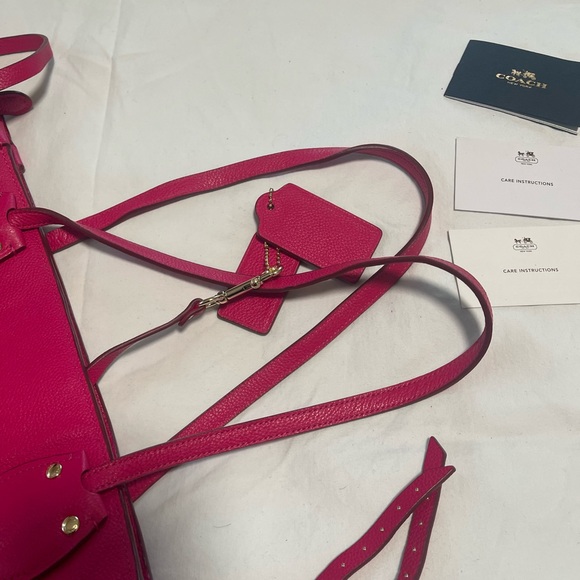Coach❤️EXTREMELY RARE "Pink Ruby" TATUM Tote❤️Barely Used-ORIGINAL Owner❤️ - Picture 6 of 16